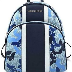 Michael Kors MD Abbey Butterflies backpack blue